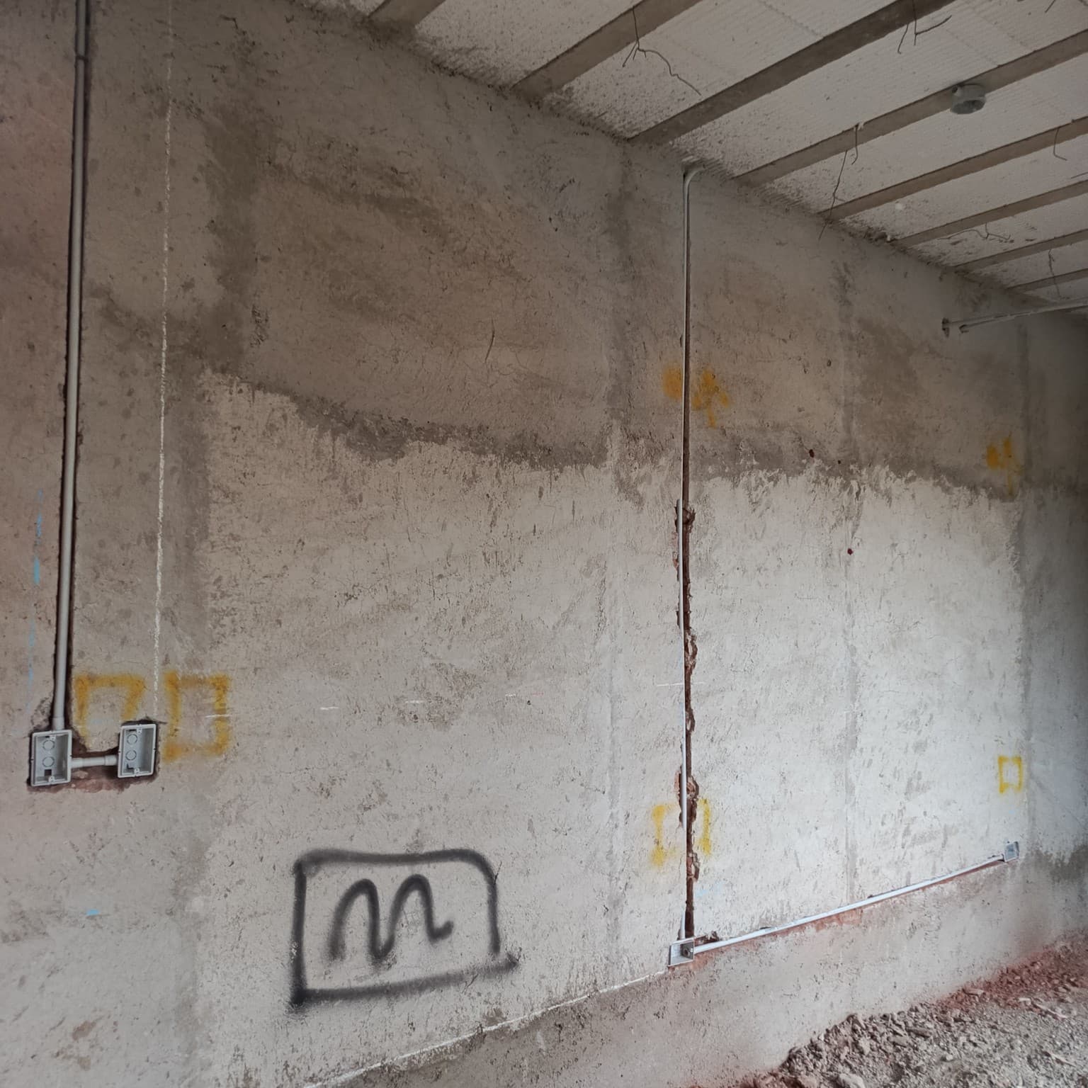 Distribución por muro